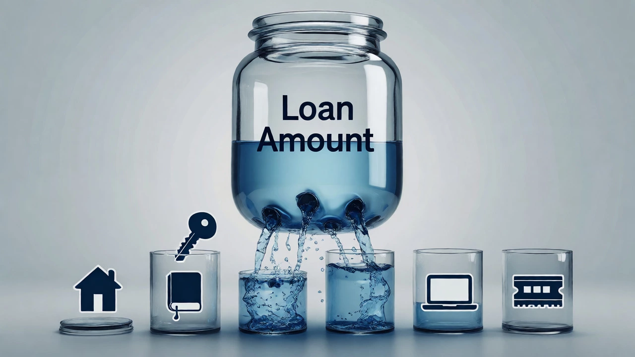 Conceptual image of loan money leaking out to cover hidden student costs